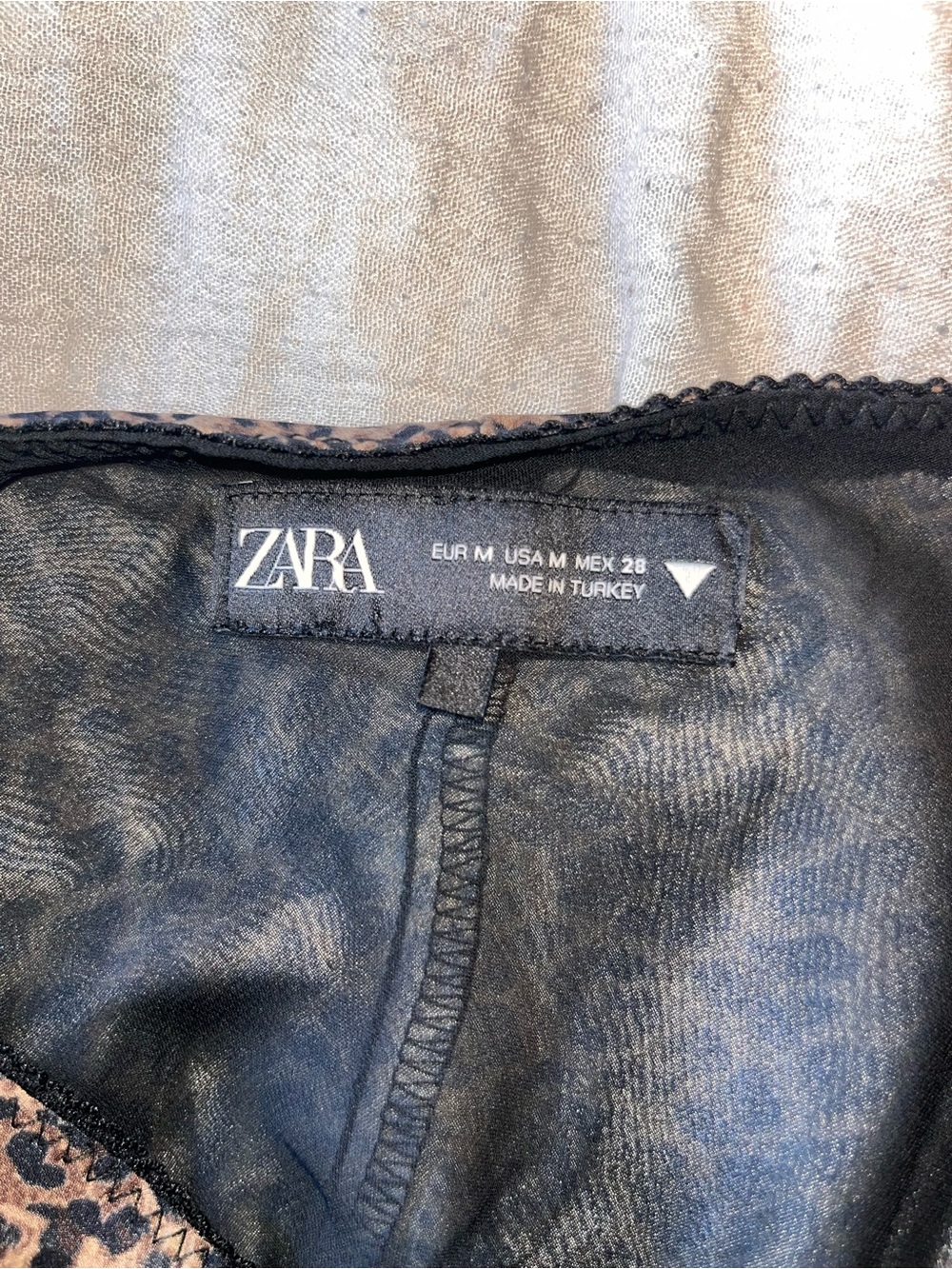 Zara Leopard Print Dress, Size Medium